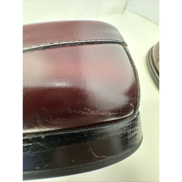 GH Bass Shoes Mens Size 10.5D Walter Burgundy Weejuns Penny Loafers Slip On - Picture 11 of 16